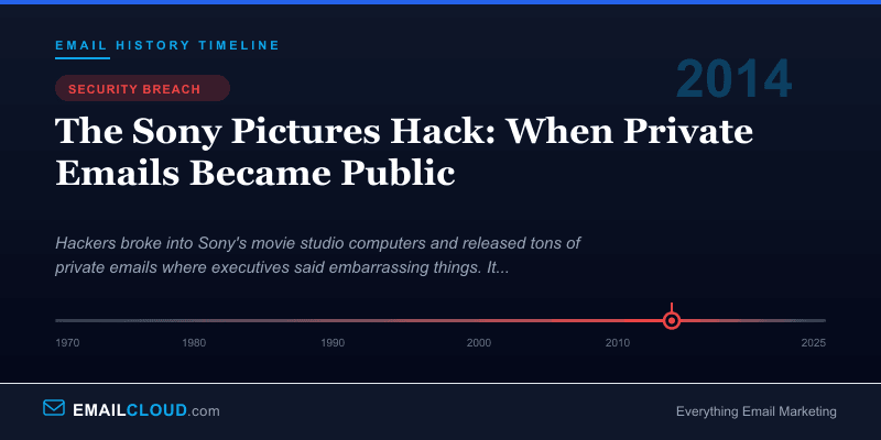 The Sony Pictures Hack: When Private Emails Became Public — Email History Timeline 2014